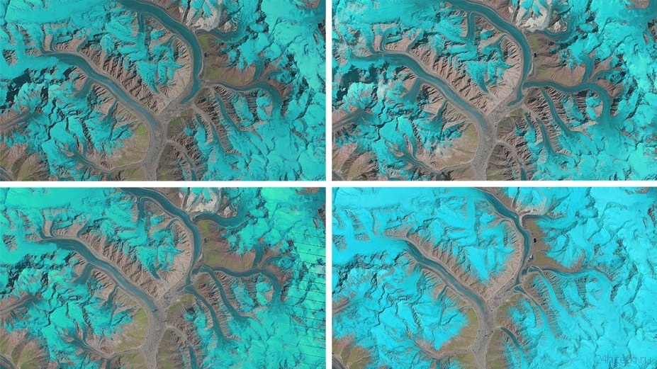 Агентство ESA продемонстрировало 25 лет жизни ледников за одну секунду