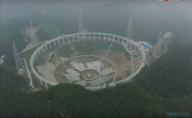 Строительство гигантского китайского телескопа идёт ударными темпами