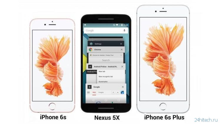 Новые рендеры Nexus 5X (2015) — больше iPhone 6s, но меньше 6s Plus