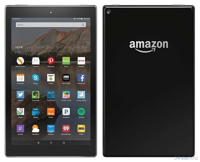 Amazon выпустит 10-дюймовый планшет Kindle Fire