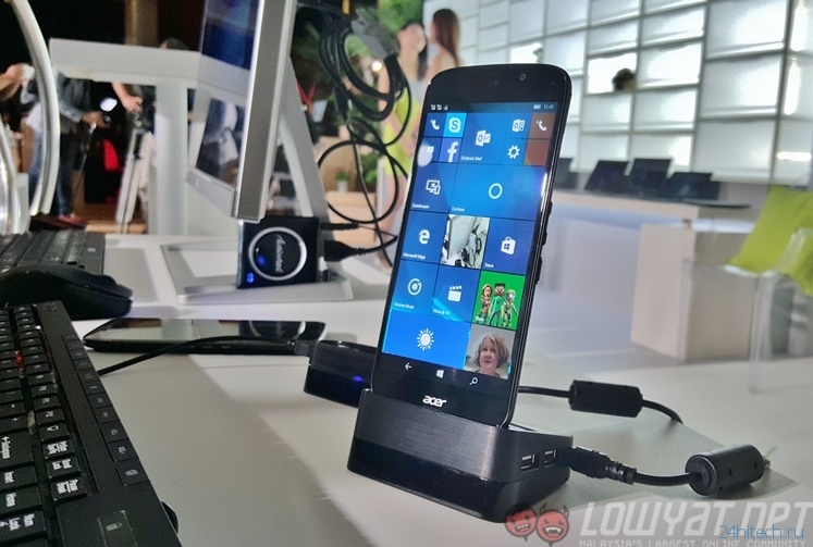 Режим Continuum на смартфоне Acer Liquid Jade Primo продемонстрирован на видео