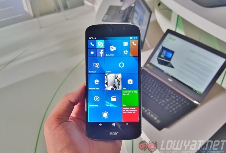 Режим Continuum на смартфоне Acer Liquid Jade Primo продемонстрирован на видео