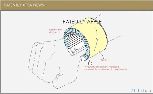 Samsung патентует гибкий смартфон, превращающийся в браслет